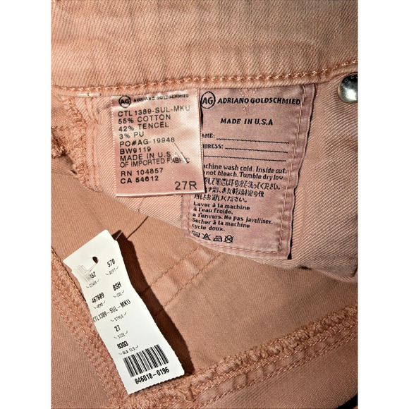 AG The Legging Ankle Pink Super Skinny Jeans Size 27R NWT - Picture 4 of 10
